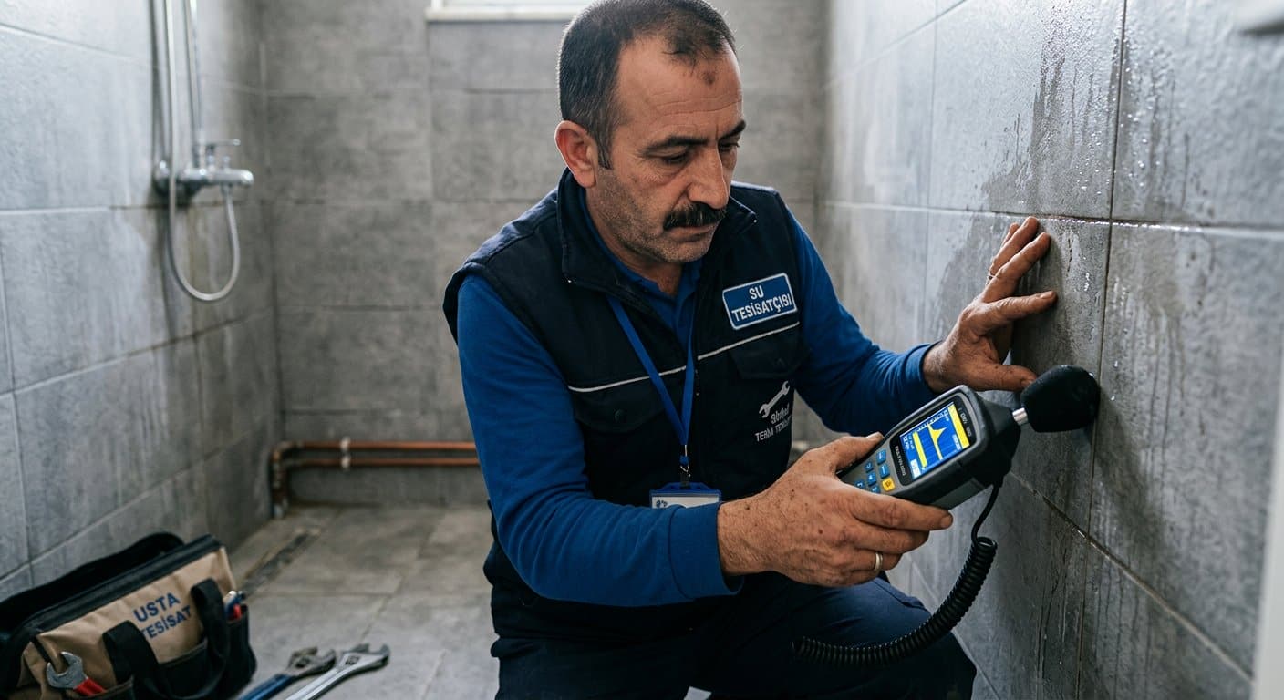 Duvar içi su kaçağı ve boru kontrolü